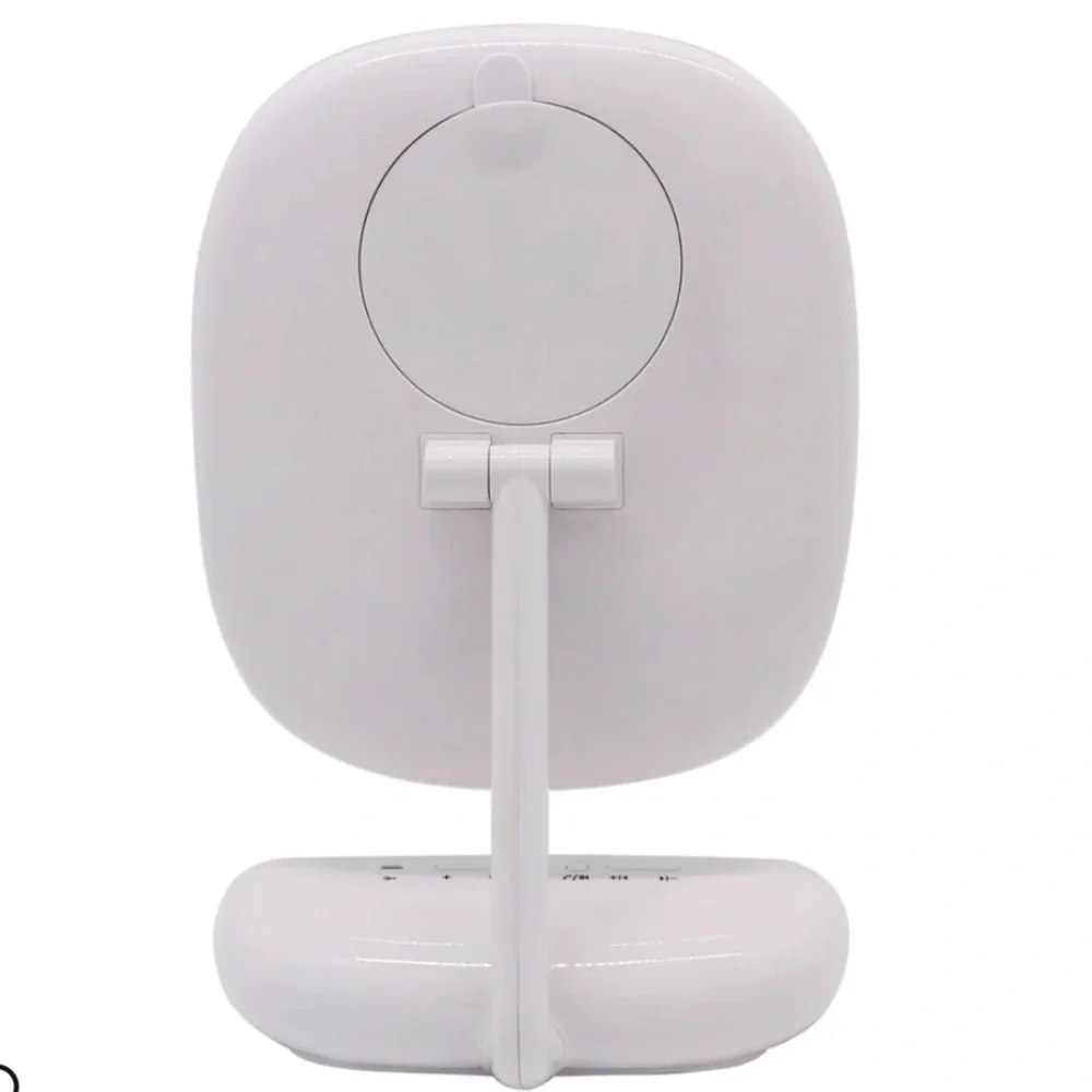 Impressions Melody Duotone Makeup Mirror with Bluetooth Speakers- White